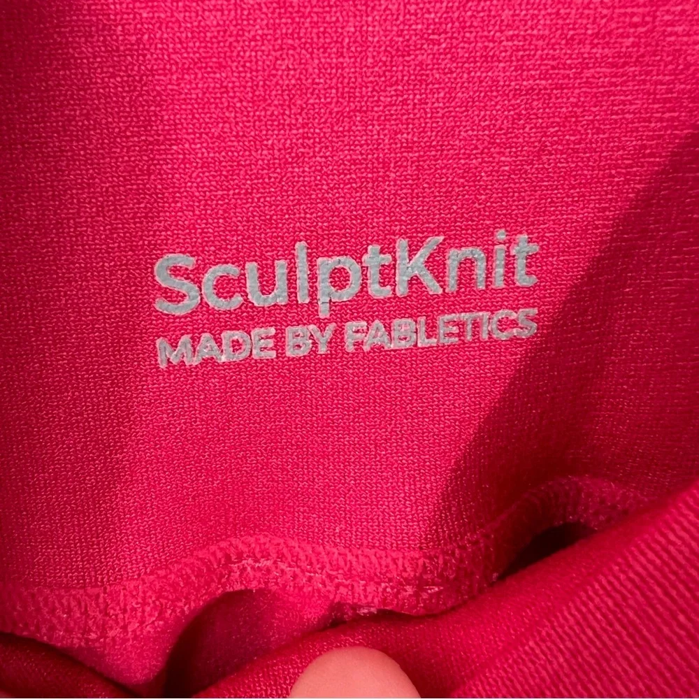 Fabletics Cherry red sculpt knit full legging
